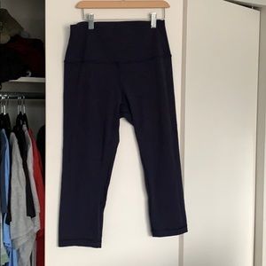 Navy Crop Lululemon Leggings
